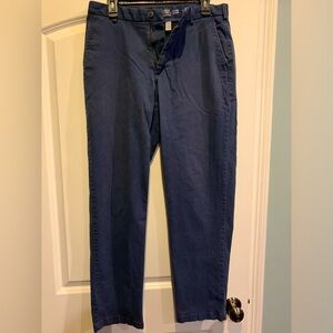 IZOD navy chino pants.